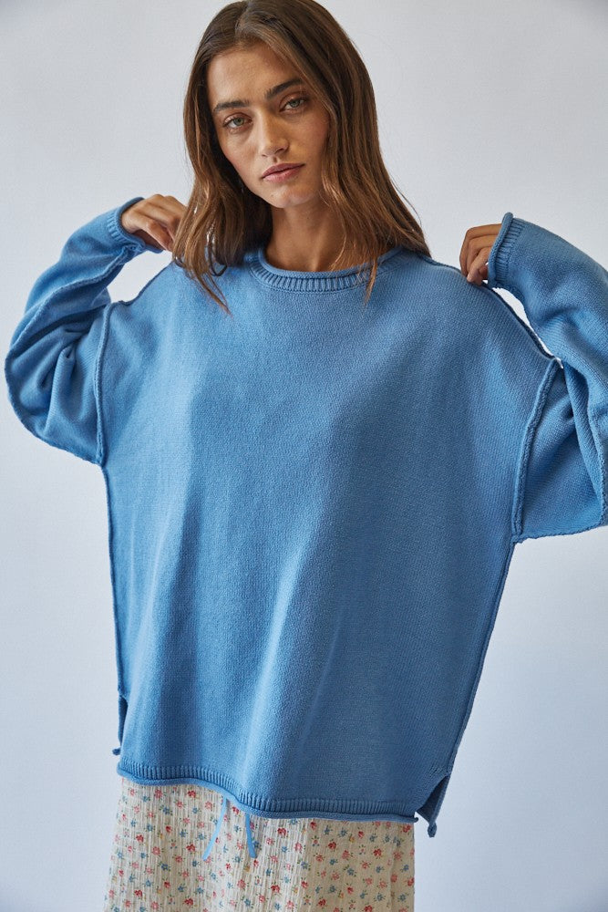 Ever So Classic Blue Sweater