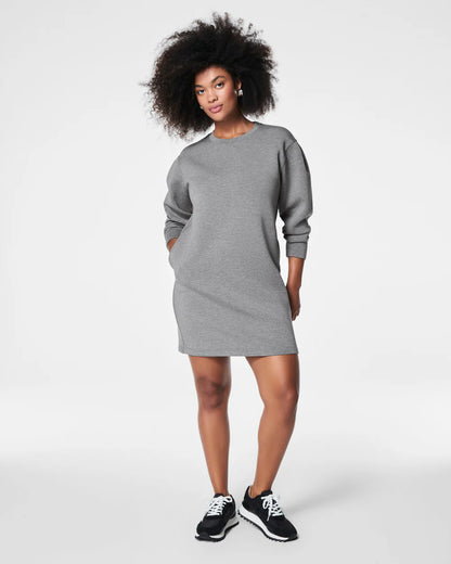 AirEssentials Crew Neck Medium Heather Grey Dress