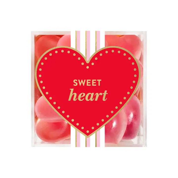 Strawberry Hearts Candy Cube