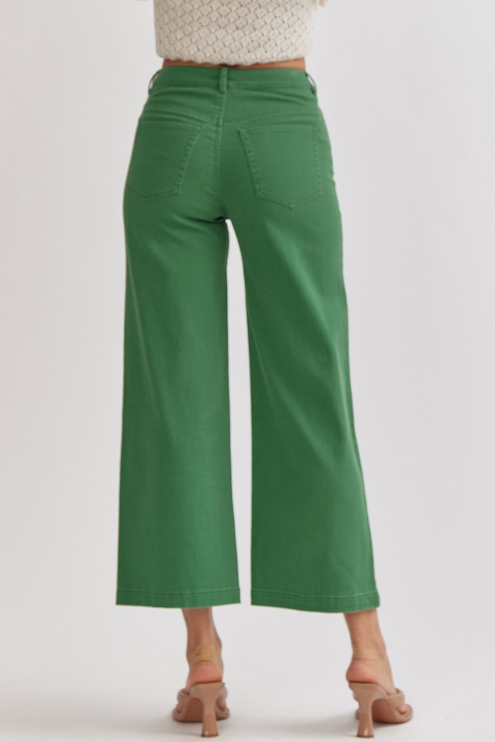 Happy Dance Green Denim