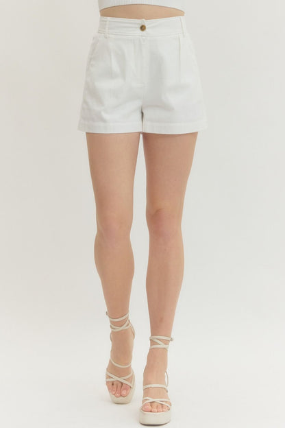 Timeless Fit White Shorts