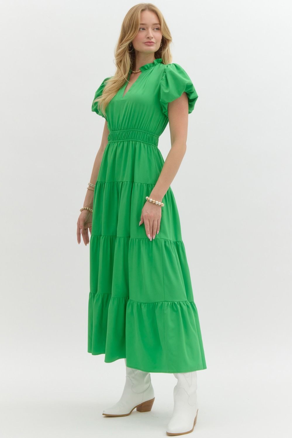 Fashion Forward Kelly Green Dress