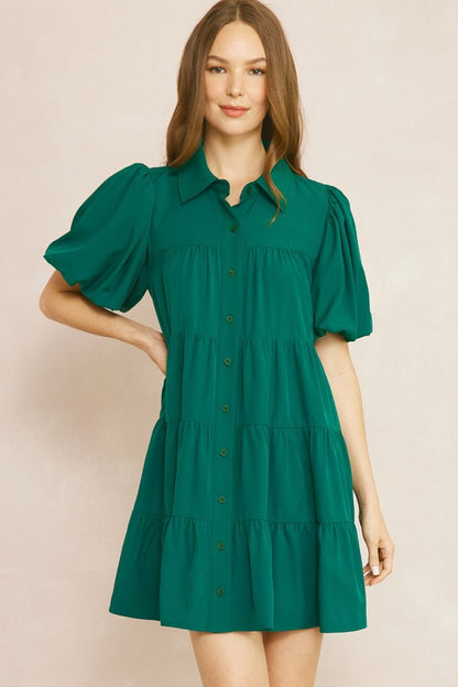 Every Day Dream Hunter Green Dress