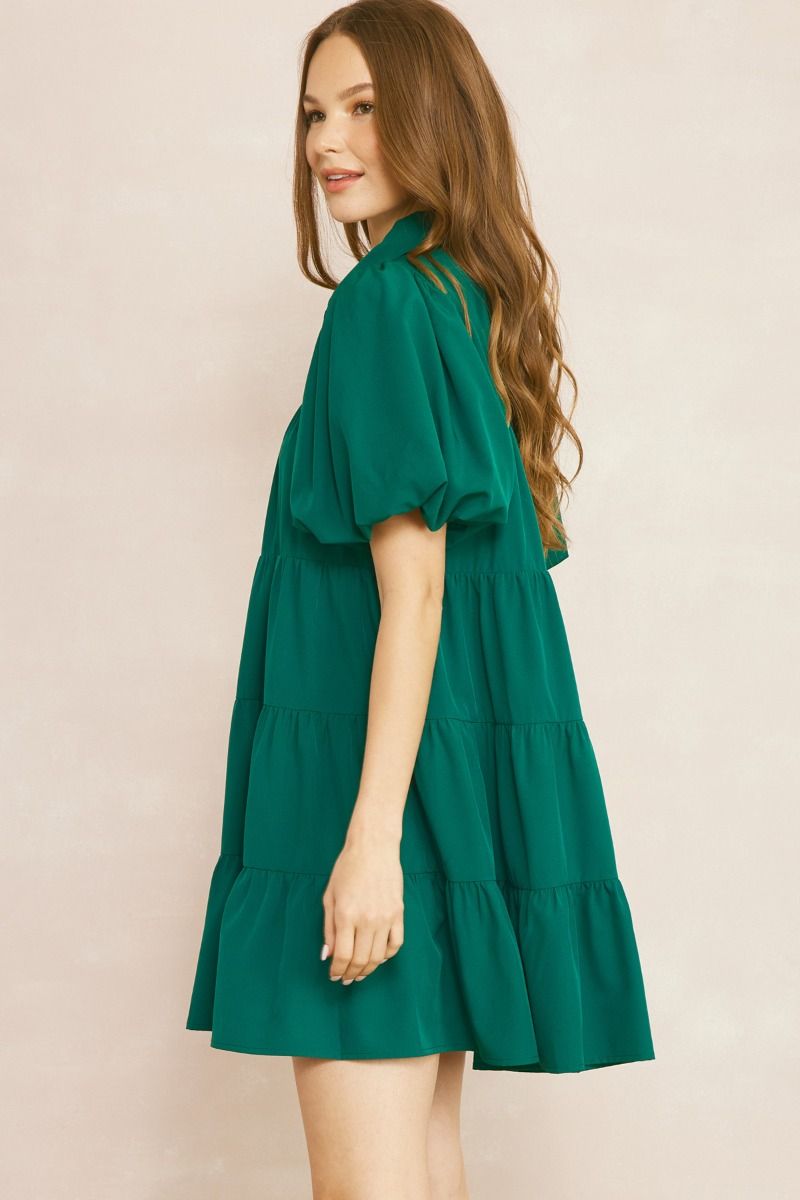 Hunter green dress outlet outfit