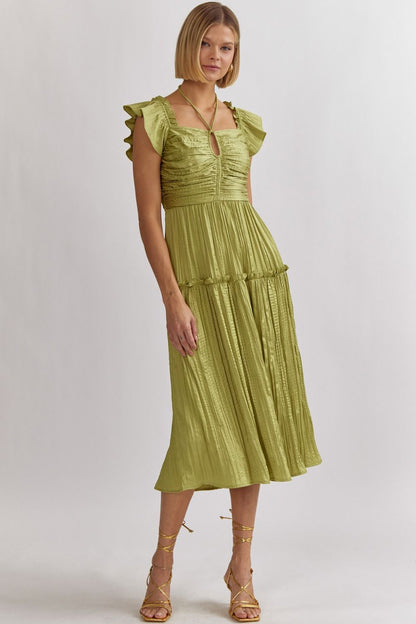 Endlessly Bold Lime Dress