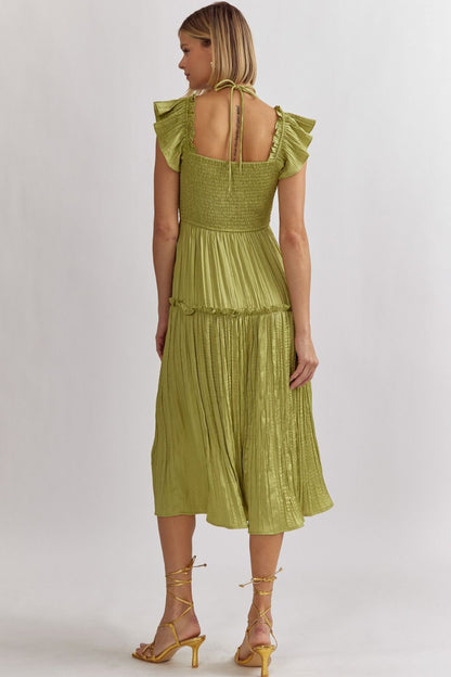 Endlessly Bold Lime Dress