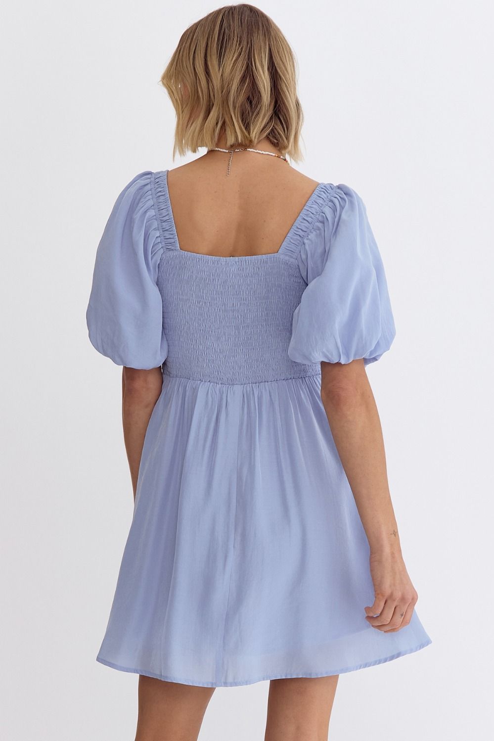 Solid Choice Chambray Dress