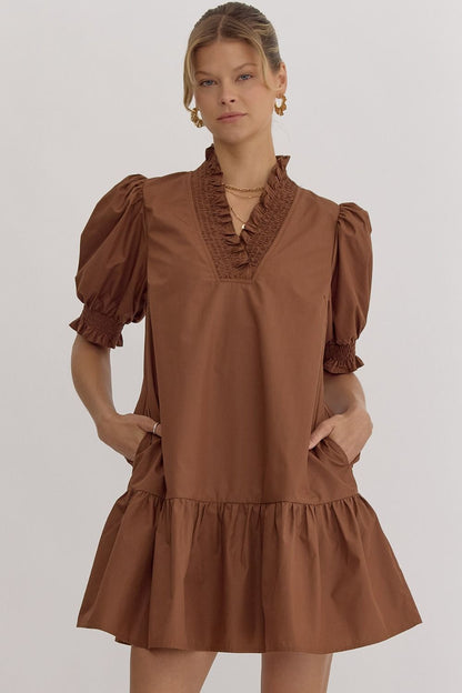 Coastal Cool Caramel Dress