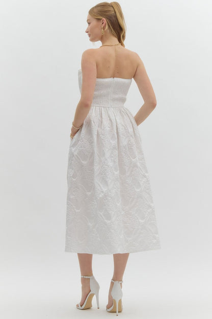 Whispers of Paris Midi Off White Dress