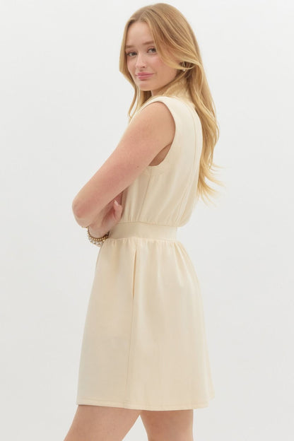 Finding Comfort Cream Dress