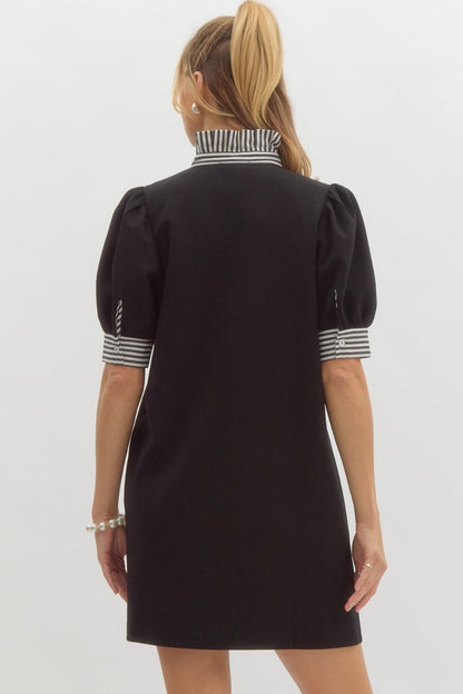 Easy Talk Black Dress