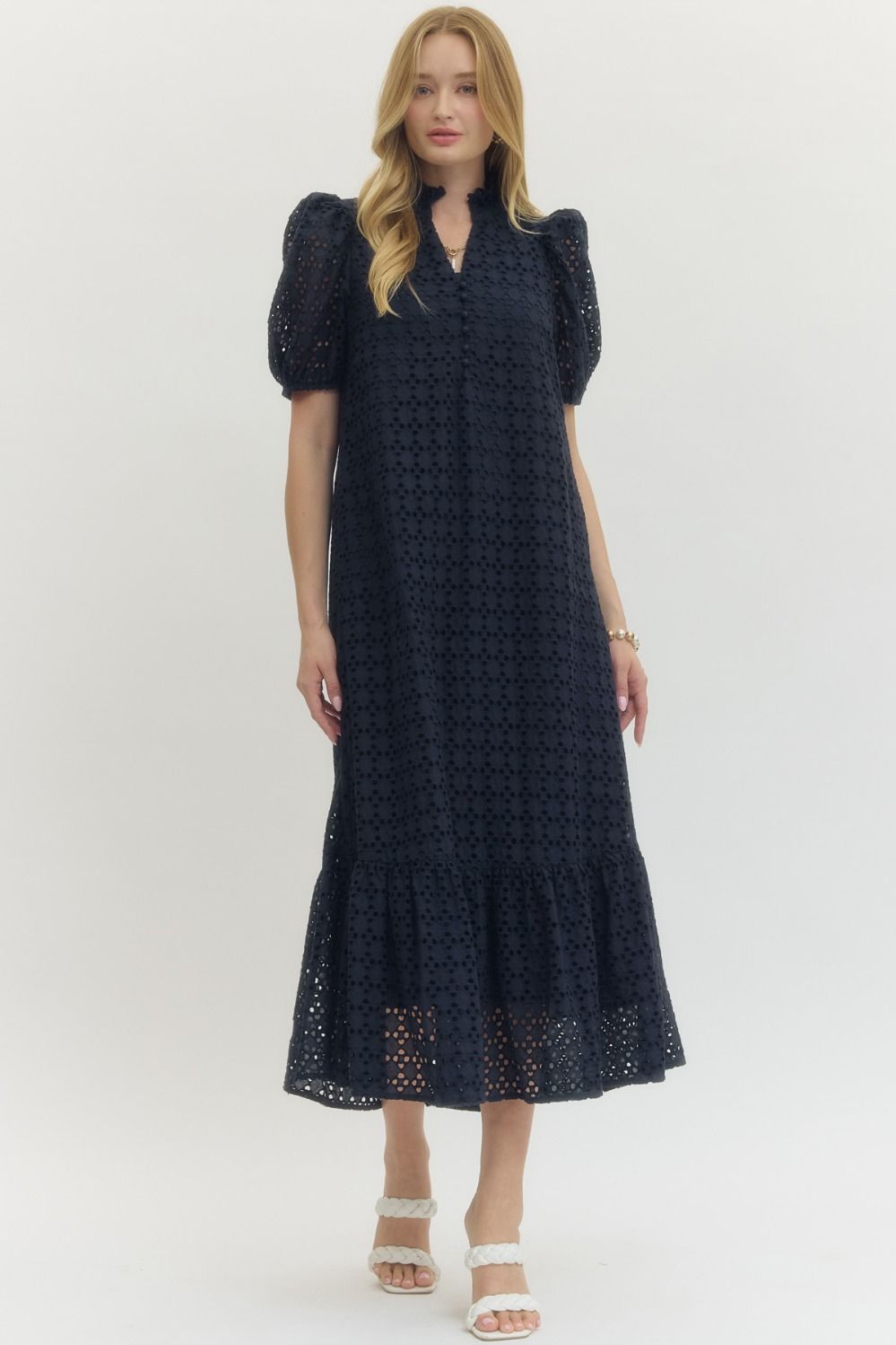 Sweet Memories Navy Dress