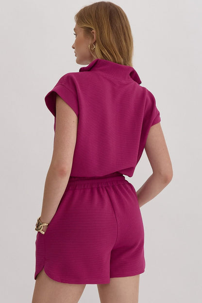 Timeless Beauty Magenta Romper