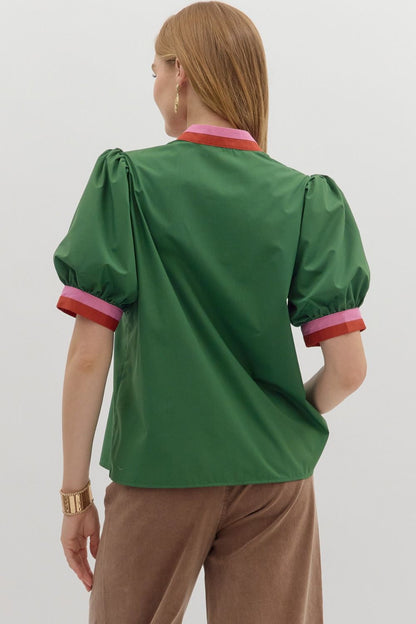 Embrace Today Green Top