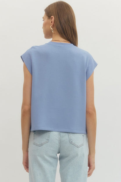Seasons Change Blue Top