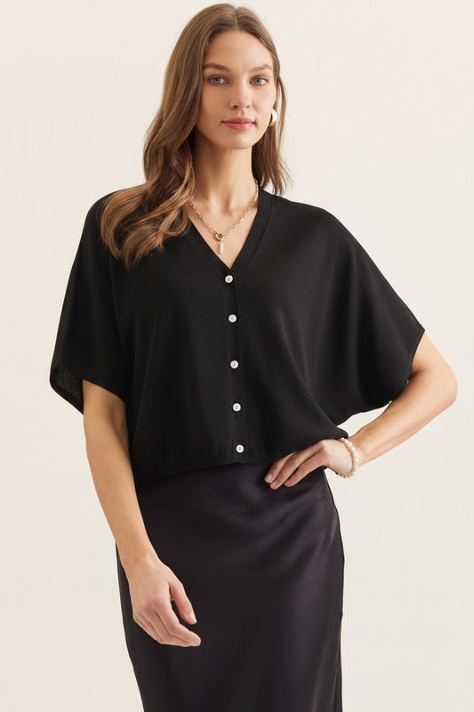 Elevated Basic Black Top