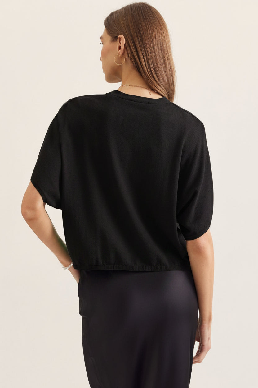 Elevated Basic Black Top