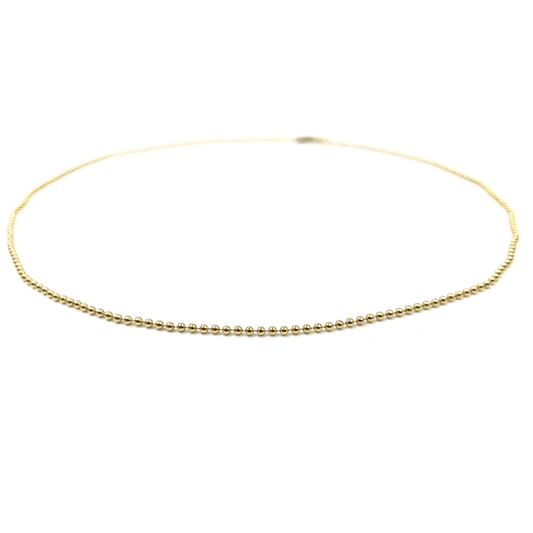 14K Gold Filled 15.5" Beaded Bliss Necklace - Waterproof