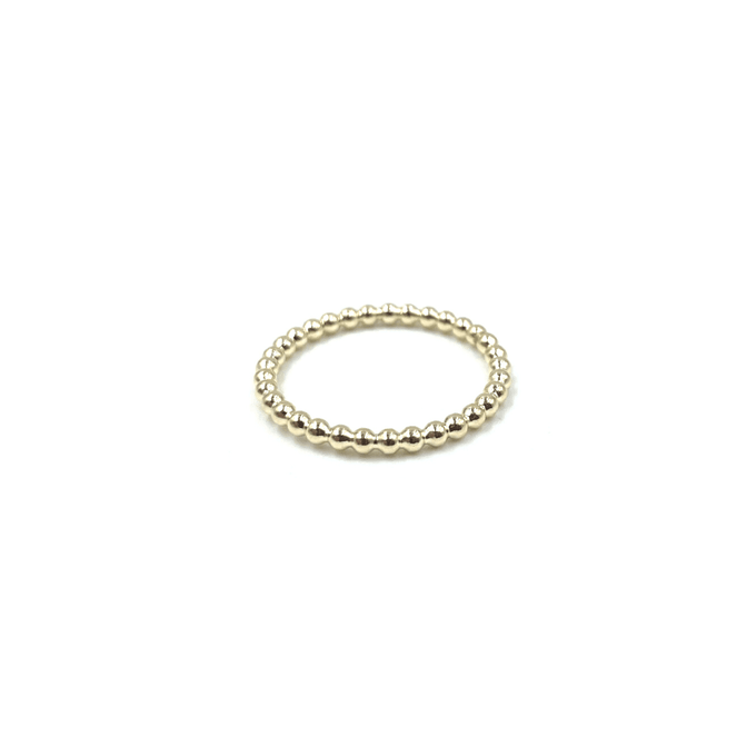 Resort Collection Gold Small Round Stone Ring - Waterproof!
