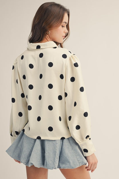 Luxe Polka Dot Top
