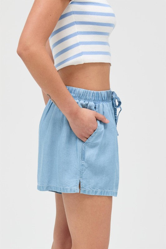 Making Choices Light Blue Shorts