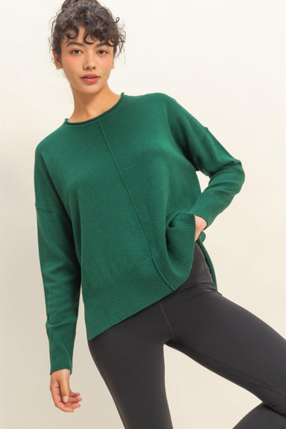 I Need to Know Green Sweater
