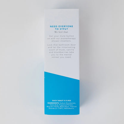 Please Stop Talking Blackberry Vanilla Musk Shower Steamers (Set of 8)