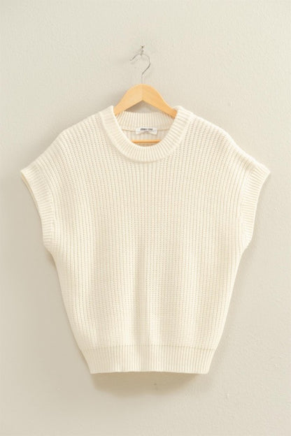 Looking Comfy Cream Sweater Top