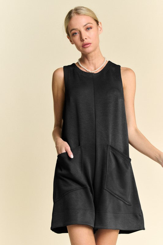 Market Stroll Black Romper