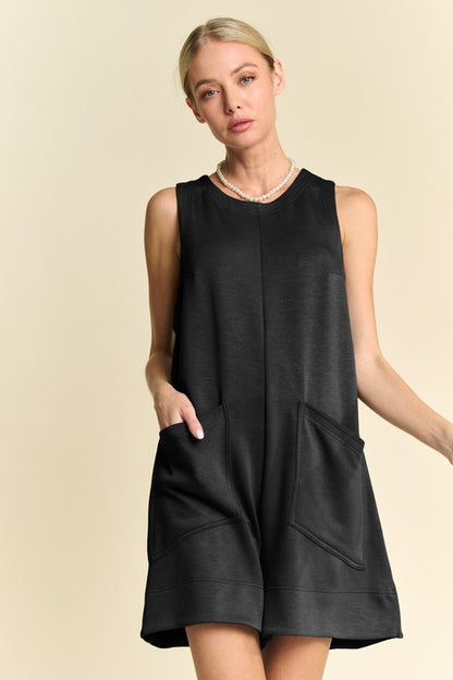 Market Stroll Black Romper