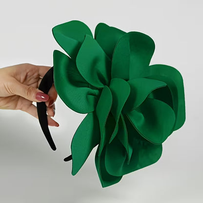 Whispering Petals Green Fascinator