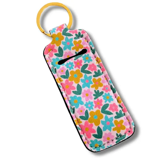 Lip Balm/Lipstick Sage Bloom Keychain Holder