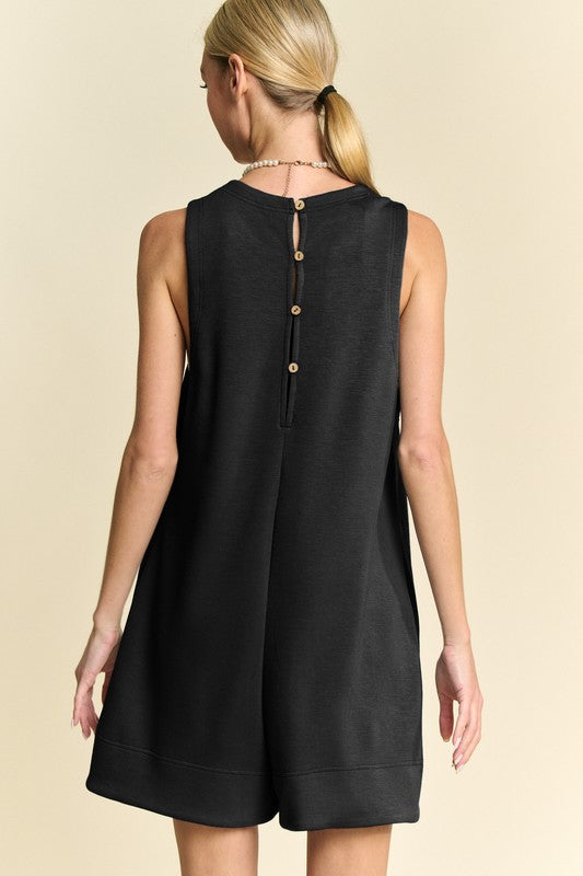 Market Stroll Black Romper