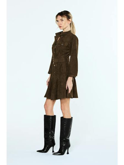 Olive Meadow Mini Dress