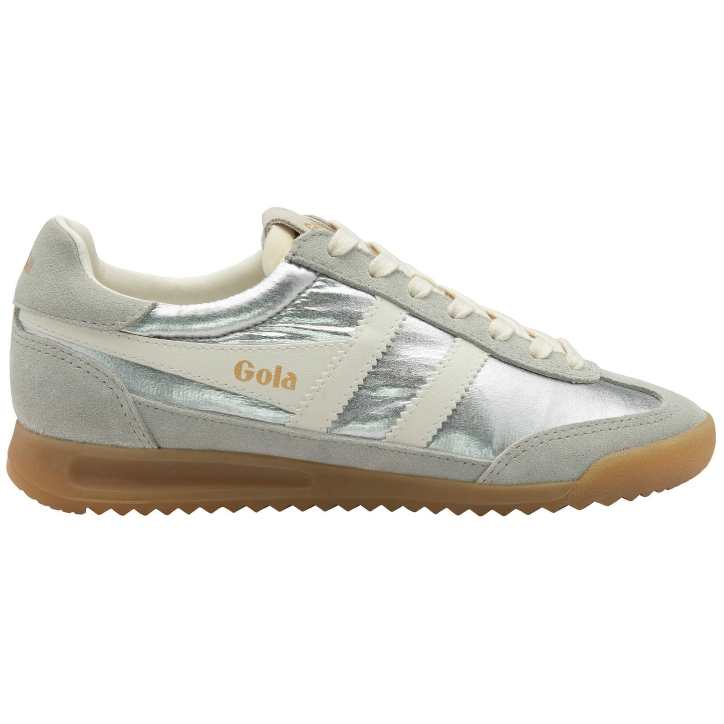 Firefly Metallic Silver Sneakers