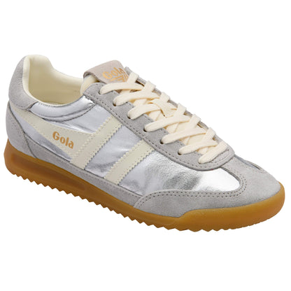 Firefly Metallic Silver Sneakers