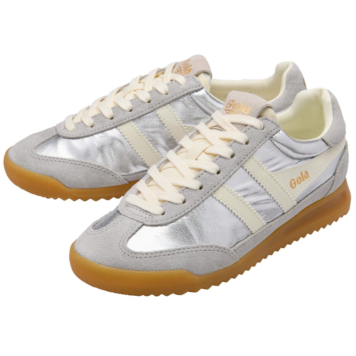 Firefly Metallic Silver Sneakers
