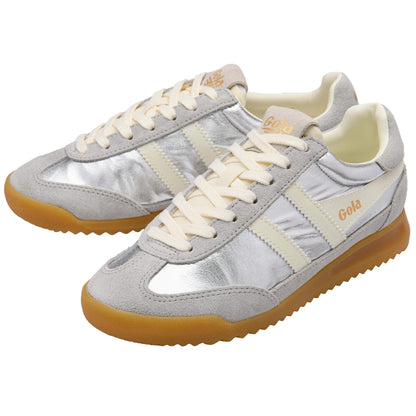 Firefly Metallic Silver Sneakers