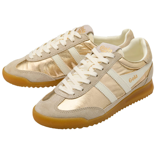 Firefly Metallic Gold Sneakers