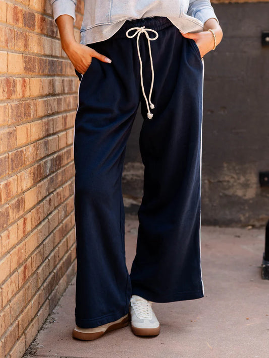 Peaceful Feelings Navy Pants