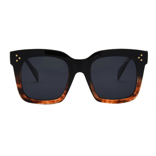 Waverly Black To Tort Smoke Polarized Lens Sunglasses