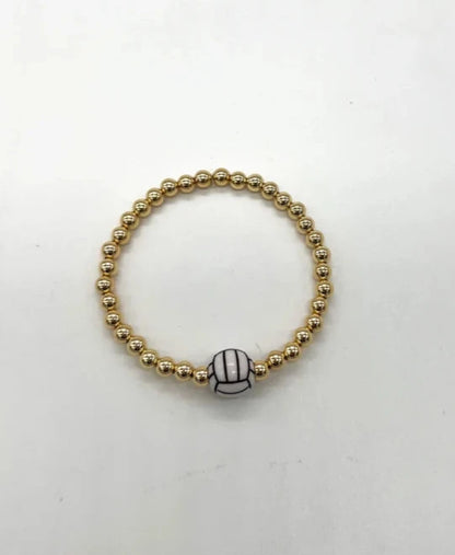 Volleyball Beaded Bracelet