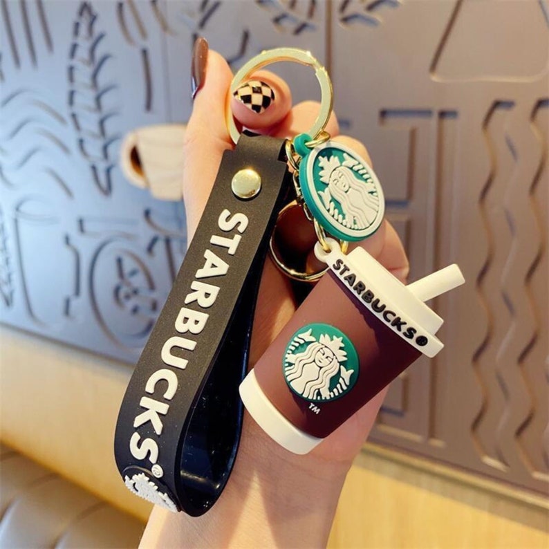 Starbucks Brown Keychain