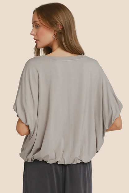 Soft Statement Grey Top