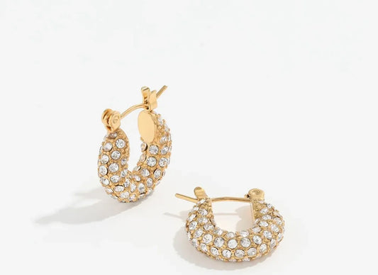 Diamond Small Hoops