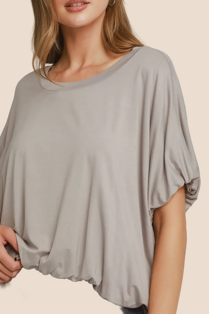 Soft Statement Grey Top