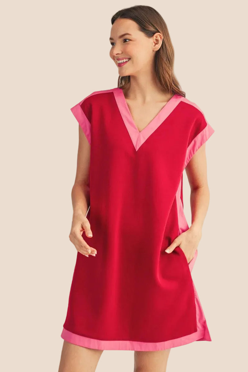 You Noticed Burgundy Dress