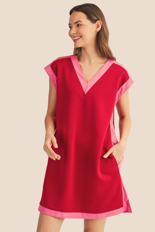 You Noticed Burgundy Dress