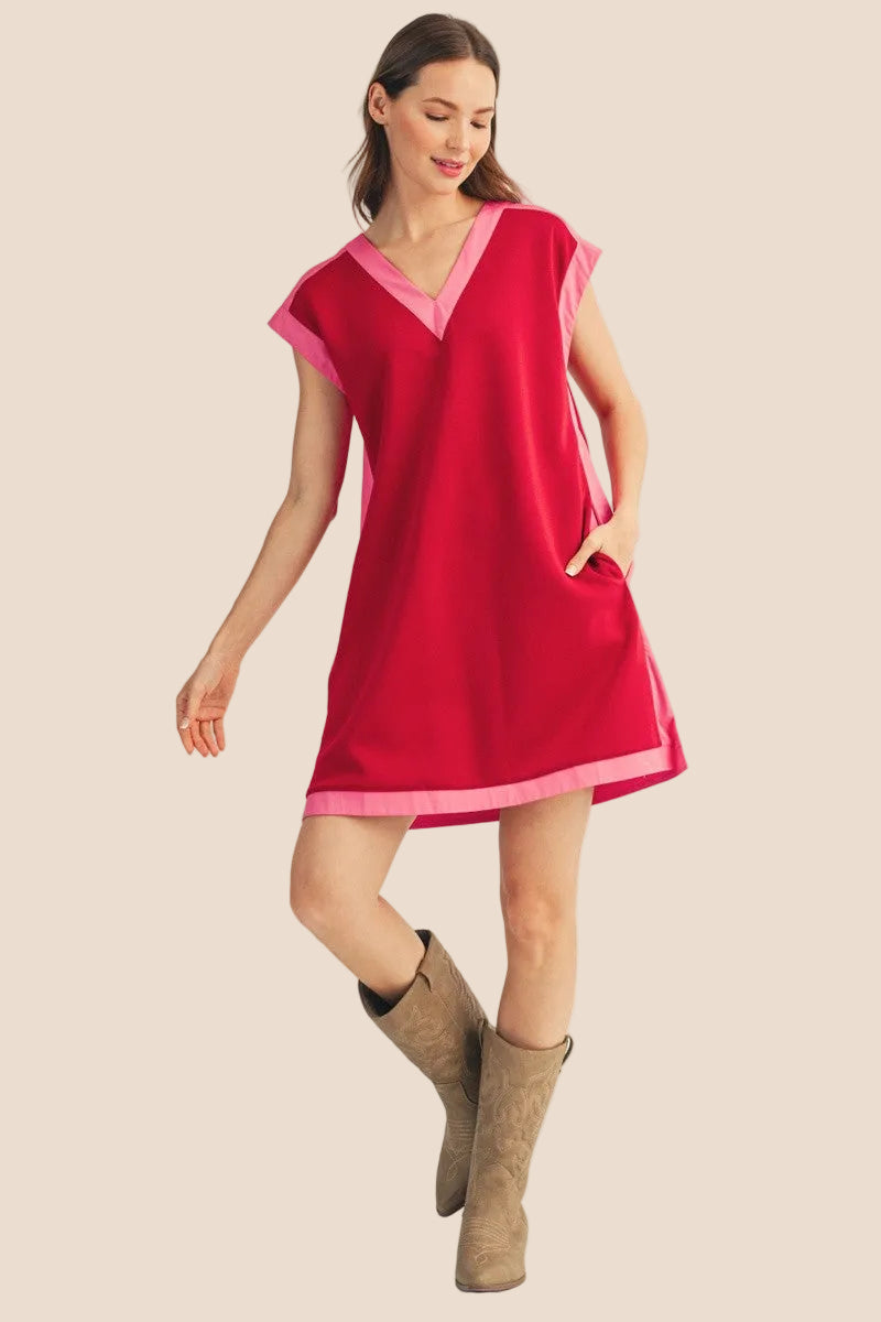 You Noticed Burgundy Dress