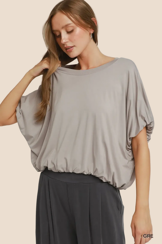 Soft Statement Grey Top